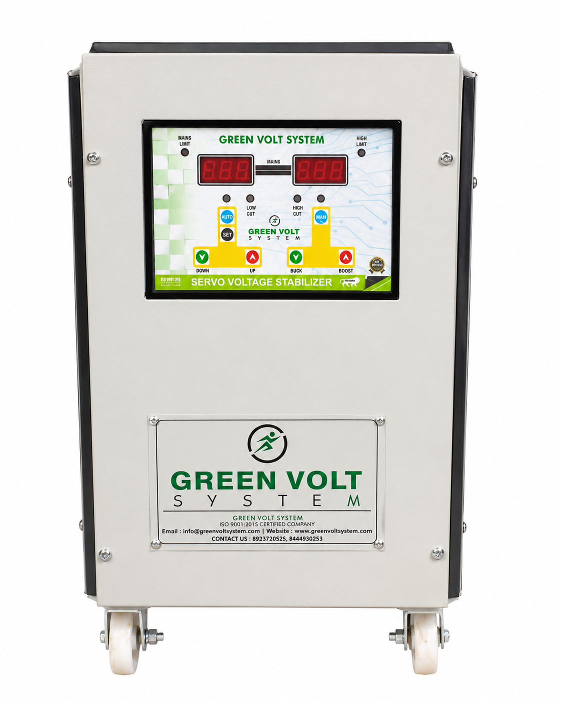1 Phase Air Cooled Servo Voltage Stabilizer - Green Volt System